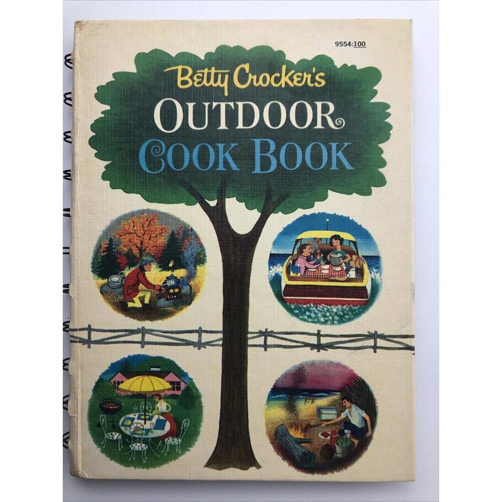 Betty Crocker's OUTDOOR COOK BOOK First Edition 1961 Vintage Mid-Century Retro